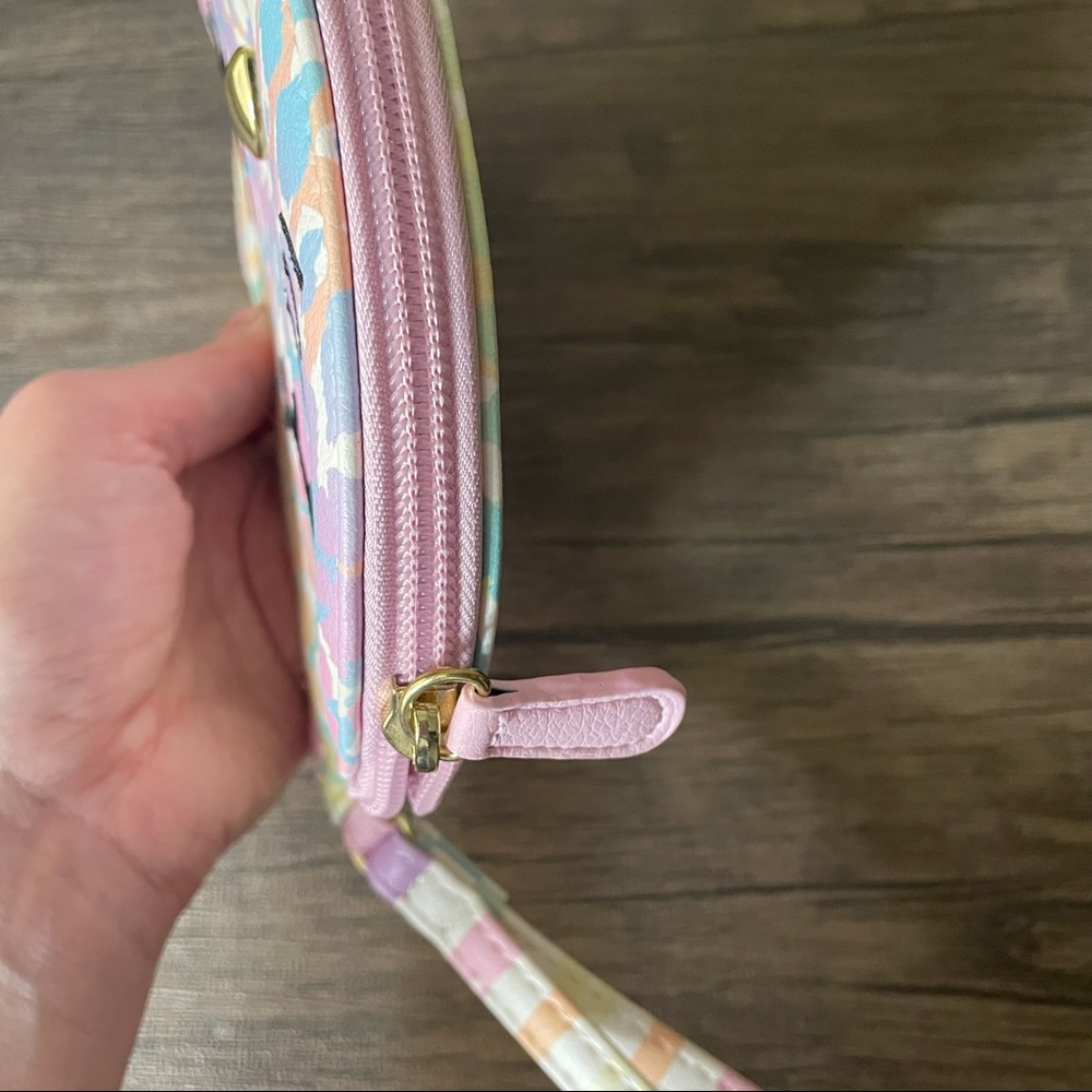 Luv Betsey Pastel Rainbow Leopard Kitty Wristlet - Picture 3 of 8